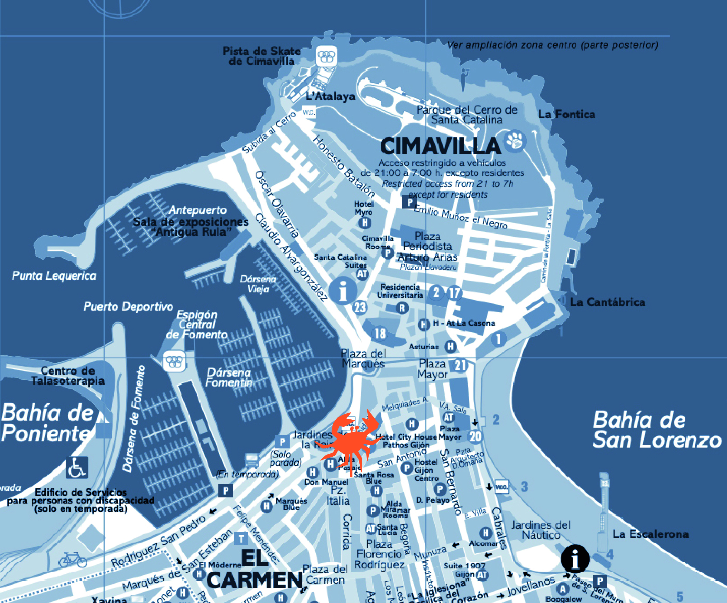 Mapa Cimavilla